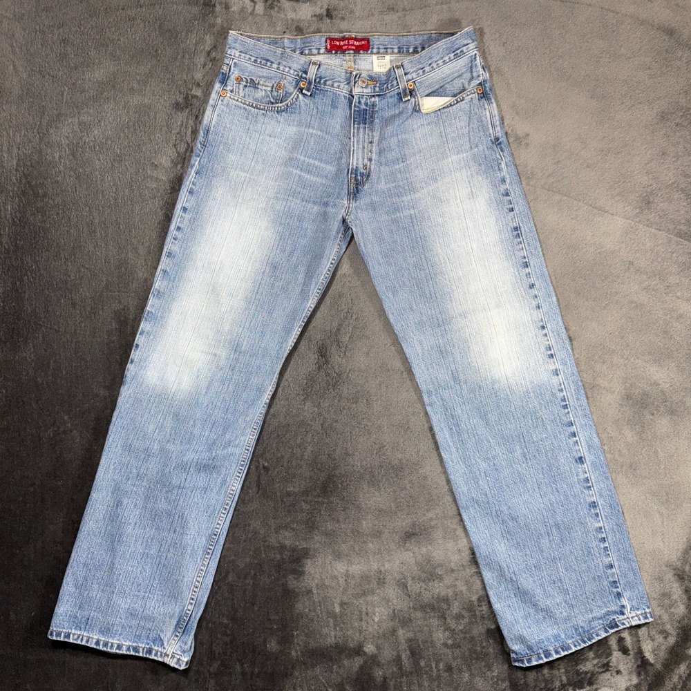 Vintage 2002 Levi's 529 Jeans Mens 34x32 Low Rise Straight Blue Denim Y2K 0502